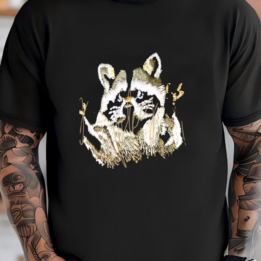 It's Called Trash Not Trash Cannot Patch - Iron On - Medium - Black Green - Accessory - Trucker Hat - Y - Raccoon T-shirt