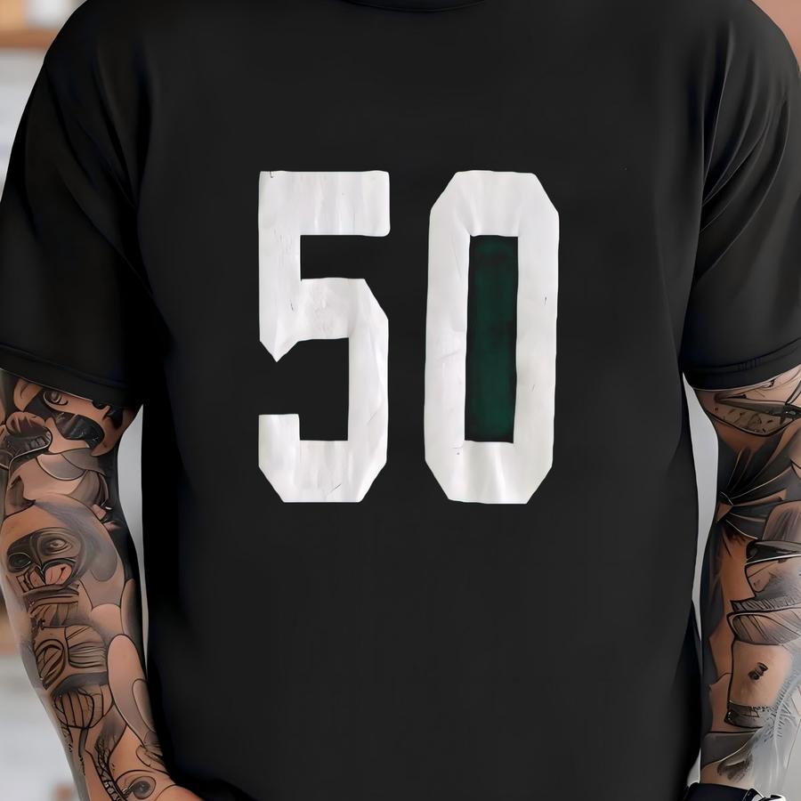 Medium, 1980s Green And Gold Russell Football Jersey T-shirt