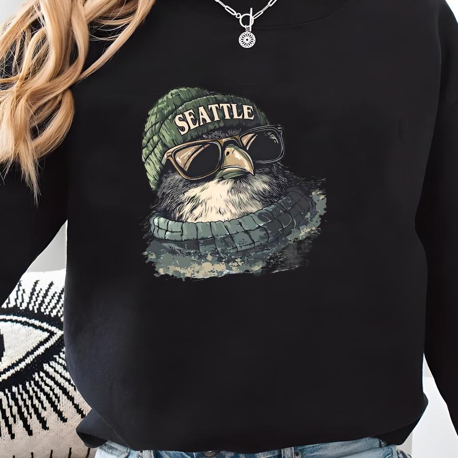 Seattle Football Sweatshirt: Vintage-style Spirit Animal Fan Apparel Sweatshirt