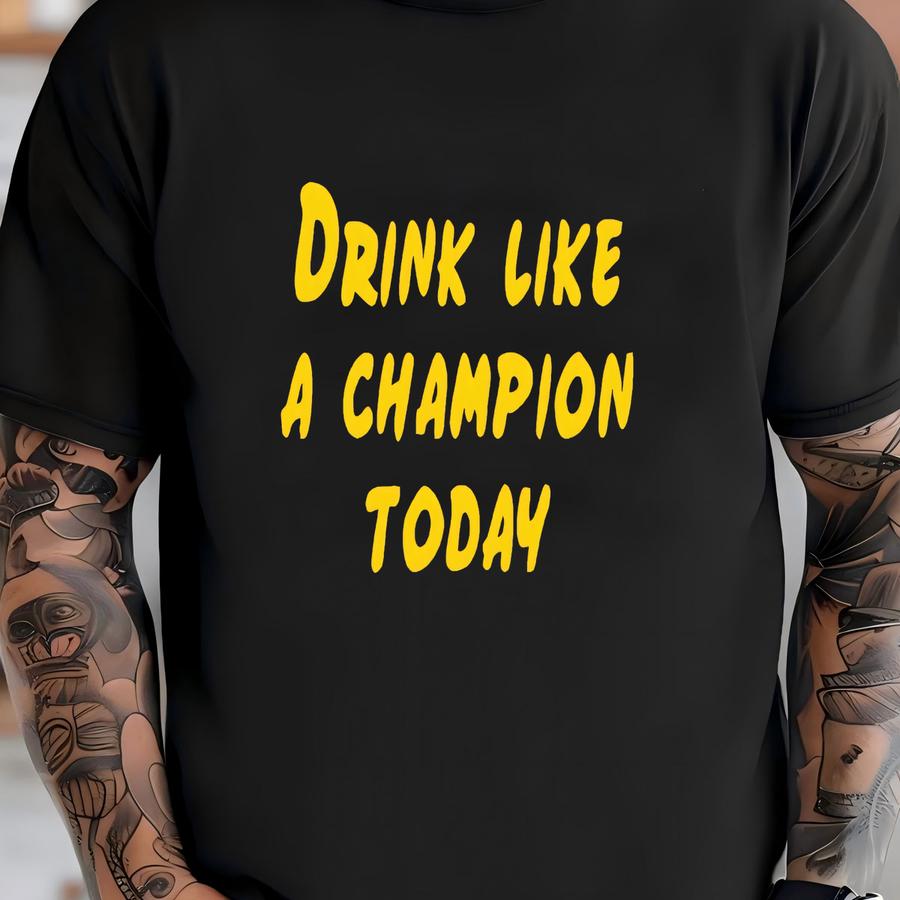 Drink Like A Champion Foam Trucker Hat: Football Sports  T-shirt