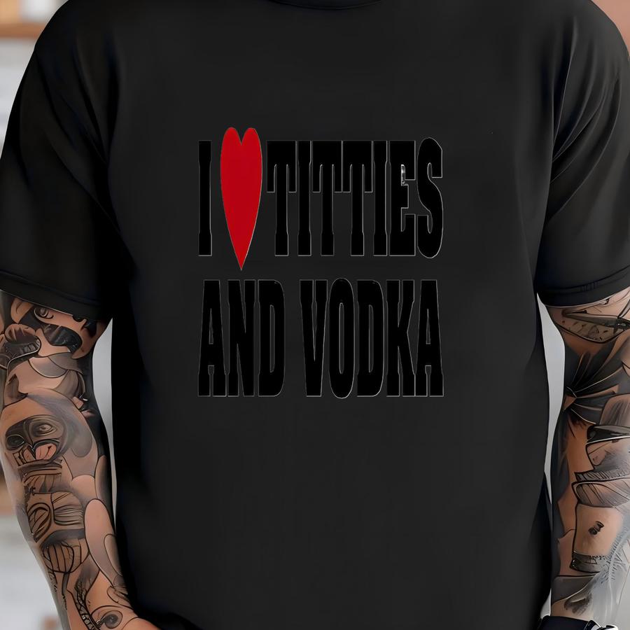 I Love And Vodka Foam Trucker Hat, , Vintage Style Trucker Hat T-shirt