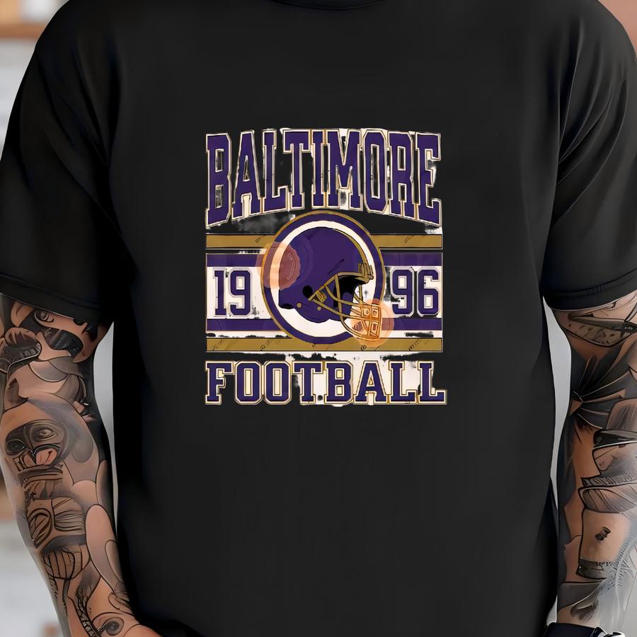 Baltimore Football , Toddler And Youth Shirts, Kids Baltimore Game Day Hoodie, Baby Football Sports Gear Tee, Vintage Raven Apparel T-shirt