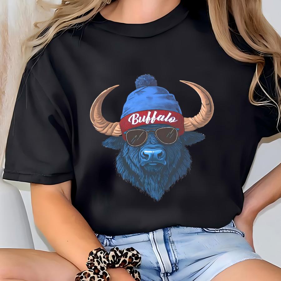 Buffalo Football Sweatshirt, Retro Sports Fan Shirt, Game Day Gift Tee, Buffalo Mascot Sweatshirt, Buffalo Football Fan Shirt T-shirt