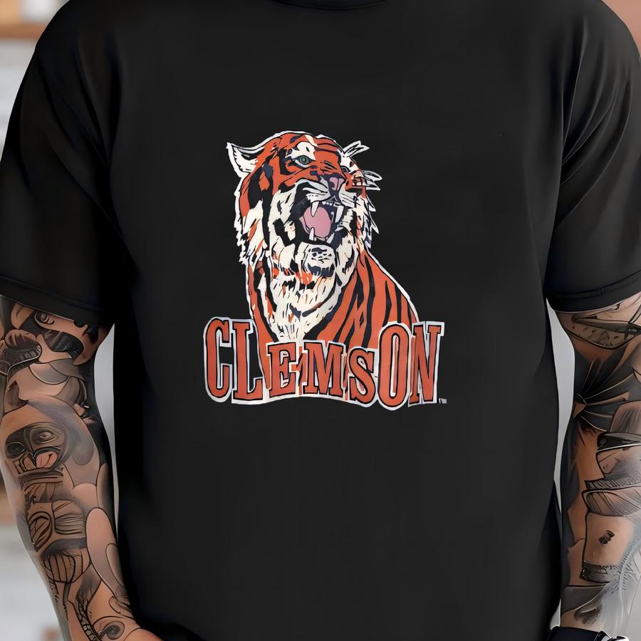 Vintage 90s Clemson Tigers Sweatshirt: Ncaa Crewneck Pullover, Size M T-shirt