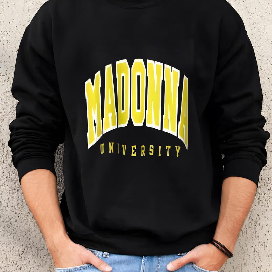 Vintage Madonna University Sweatshirt: College Crewneck Pullover (xl) Sweatshirt