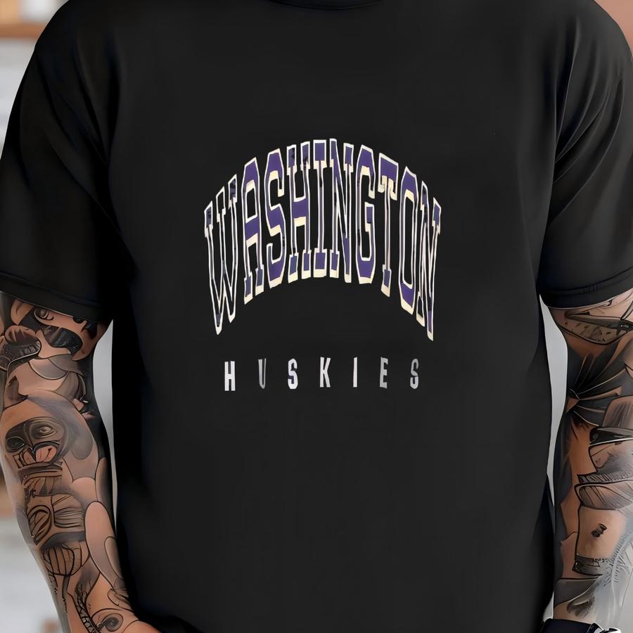 Vintage Washington Huskies Black Sweatshirt - Size Large T-shirt