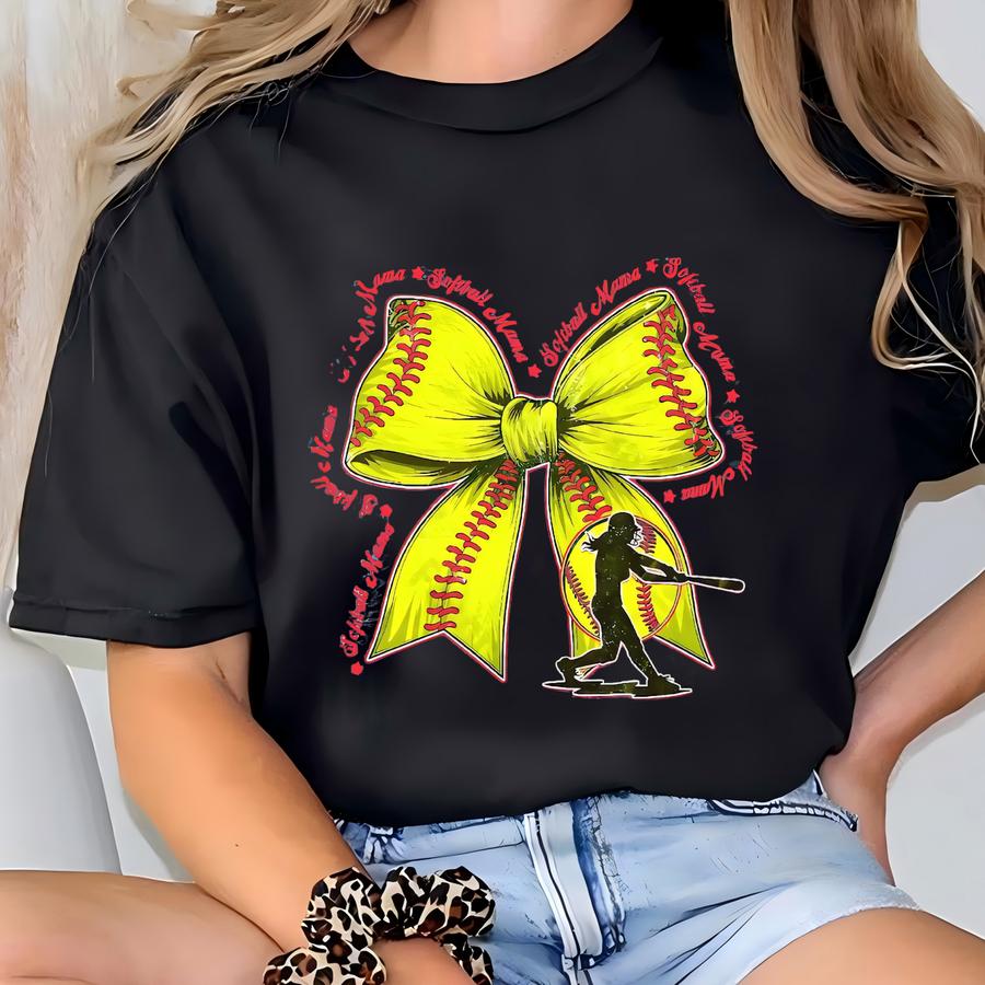 Custom Softball Sweatshirt, Softball Mom Hoodie, Softball Sweatshirt, Custom Name And Number Softball Sweater, Personalized Softball Mom Tee T-shirt