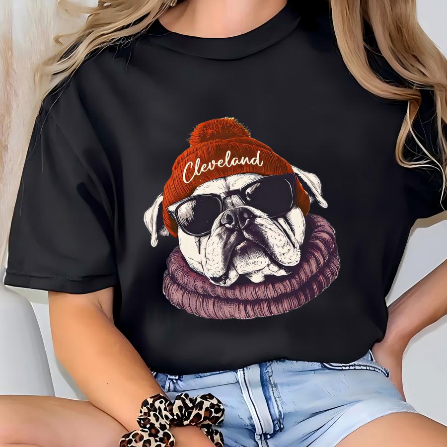 Cleveland Football Sweatshirt: Vintage-style Spirit Animal Crewneck T-shirt