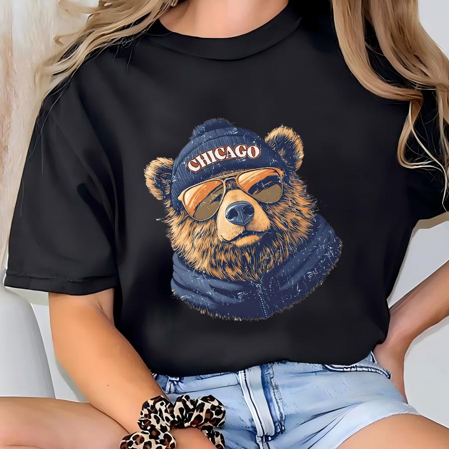 Chicago Football Sweatshirt: Vintage-style Game Day Crewneck T-shirt