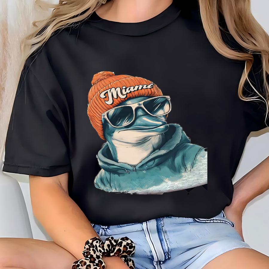 Miami Football Sweatshirt: Vintage Game Day Crewneck, Sublimated Design T-shirt