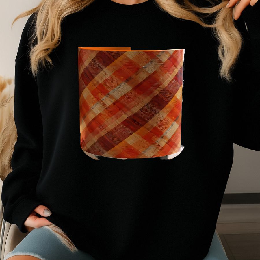 Orange T Mug Fall Autumn Old Money Dark Academia Vintage Nostalgia Pattern Coffee Cup Kitchen Coffee Bar Decor Housewarming Gift Idea Sweatshirt