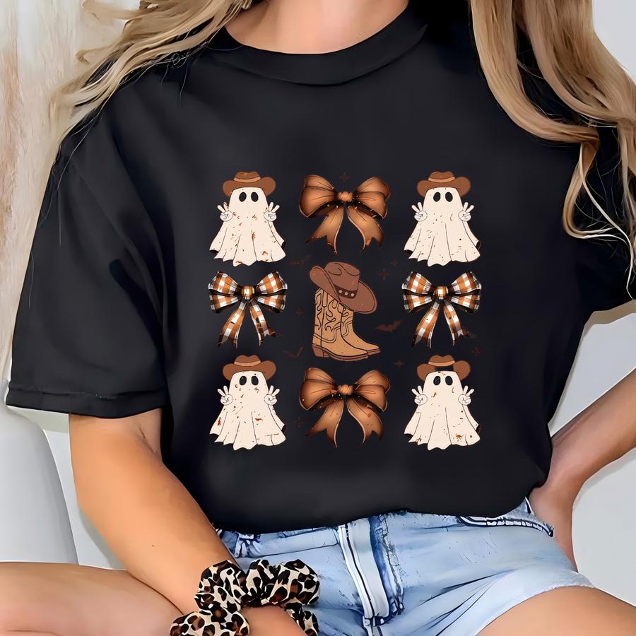 Halloween Ghost Hoodie: Coquette Cowboy Tee T-shirt