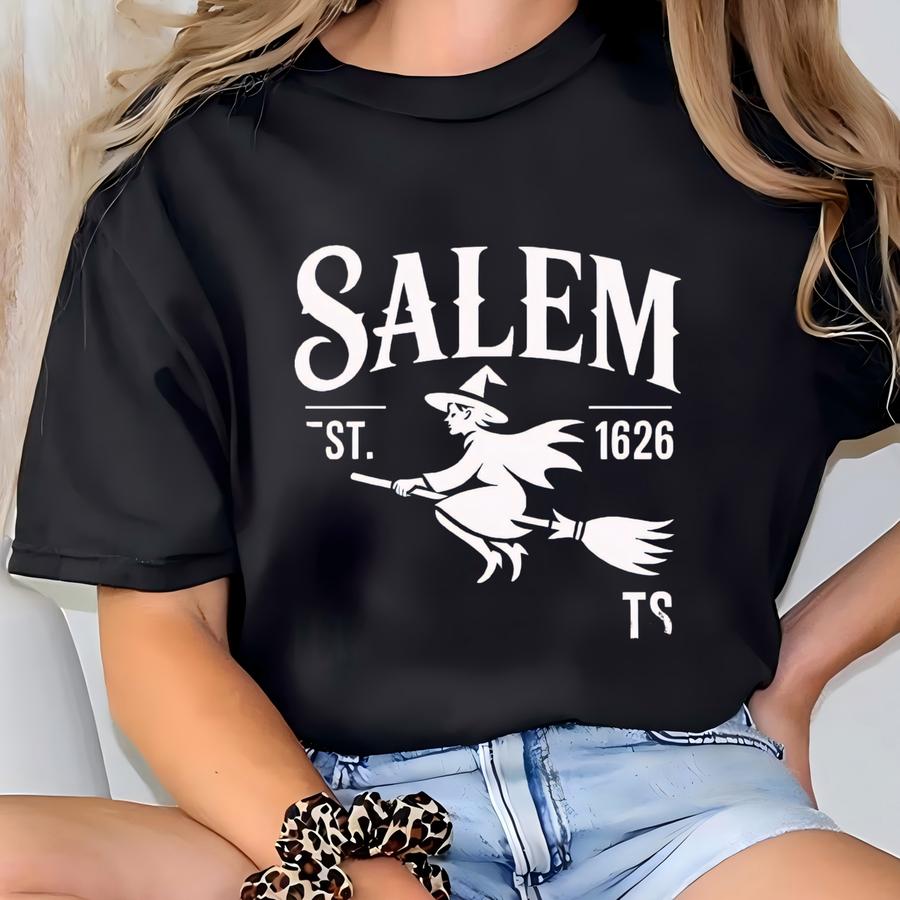 Spooky Season M Massachusetts Sweatshirt, Halloween, Fall Sweatshirt, Spooky Season Crewneck, Fall Style,witch Shirt, T-shirt