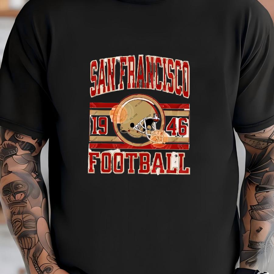 San Francisco Football , Toddler And Youth Shirts, Baby San Francisco Sports Gear, Kids Football Game Day Hoodie, Infant Sport  T-shirt