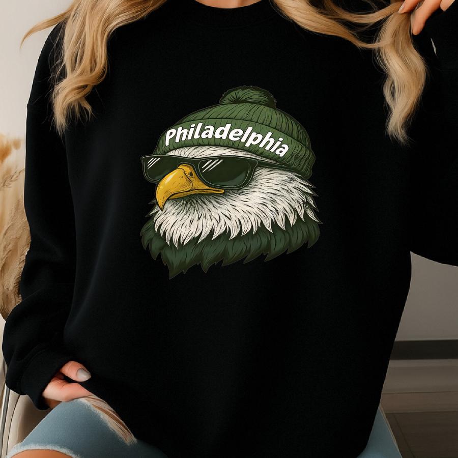 Philadelphia Football Shirt: Eagle Graphic Tee, S-3xl Sweatshirt