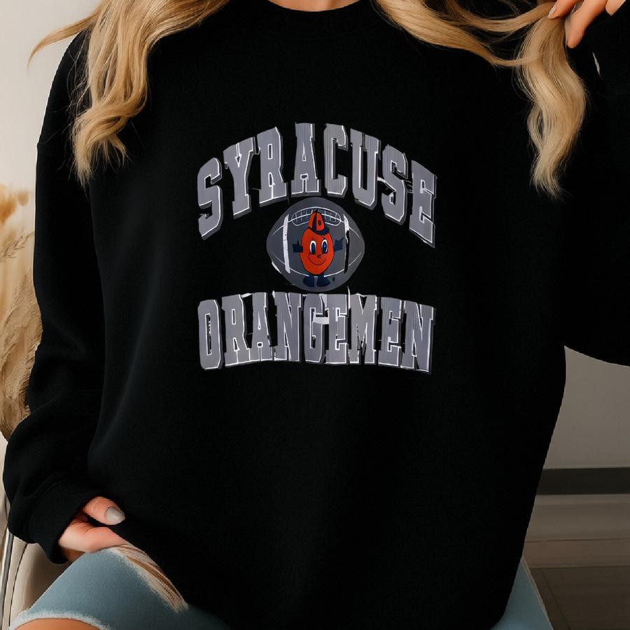 90s Ncaa Syracuse University ‘syracuse Orange’ Crewneck Sweatshirt Print Logo Grey Color Men’s L Sweatshirt