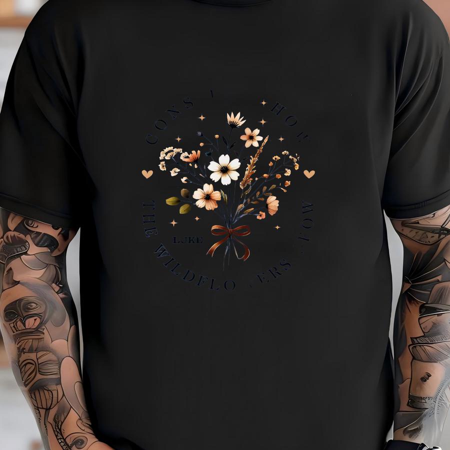 Wildflower Bible Verse Shirt: Christian Floral Tee T-shirt