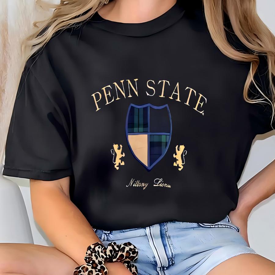 90s Ncaa Pennsylvania State University ‘nittany Lions’ Crewneck Sweatshirt Y Logo Blue, Green Color Men’s L T-shirt