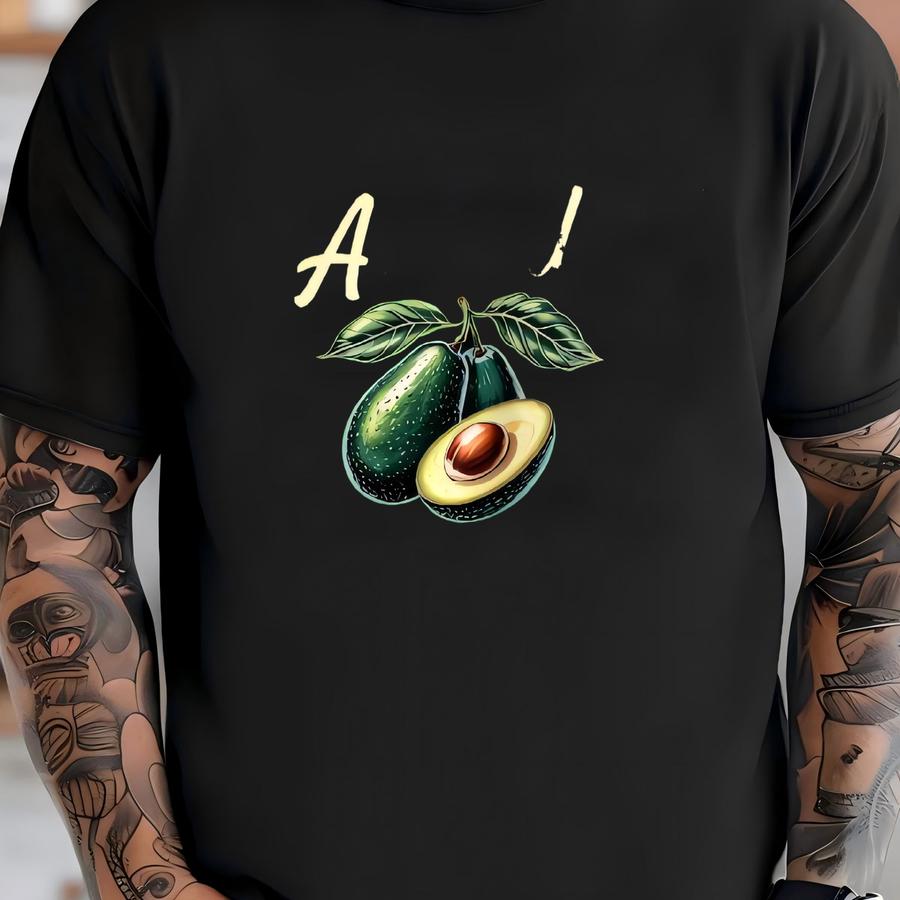 Retro Avocado With Vintage Farm Style Illustration Shirt, Sweatshirt Or Hoodies T-shirt