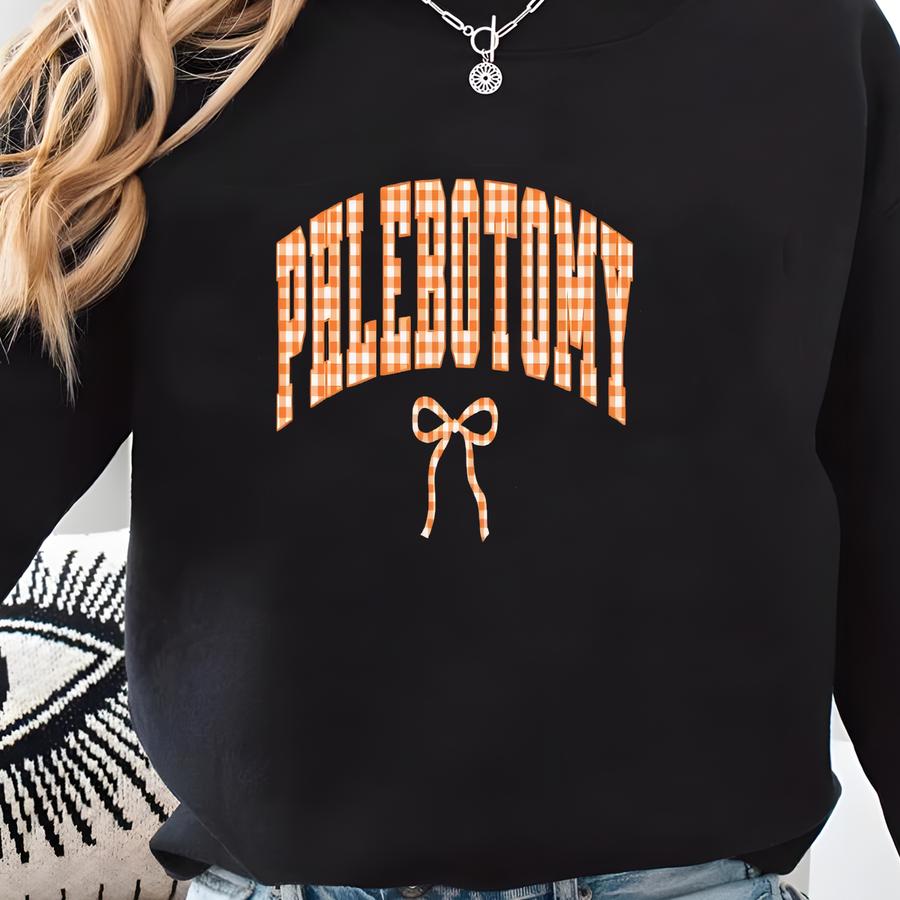 Phlebotomy Sweatshirt Phlebotomist Sweatshirt For Fall, Phlebotomist Tech Shirt, Phlebotomist Sweater, Phlebotomy Technician Gift Halloween Sweatshirt