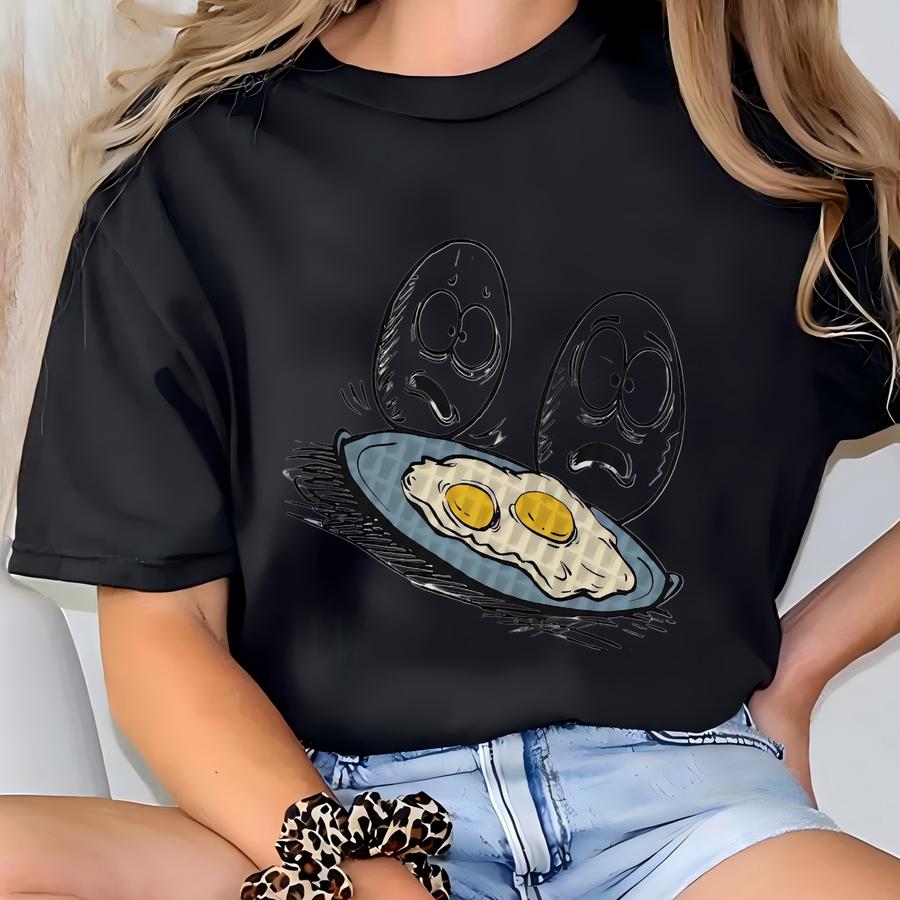 Egg Pun Dish Towel - Funny Food Pun - Sarcastic Kitchen Towel - Waffle Weave Towel - Kitchen Towels With Egg Humor T-shirt