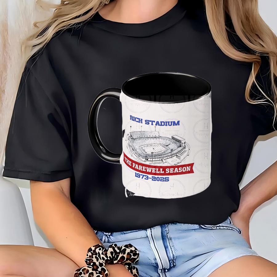 Rich Stadium Farewell Season Stadium Mug - Nostalgic Coffee Cup, Sports Fan Gift, Collector's Item, 11oz 15oz, Highmark, Ralph Wilson T-shirt