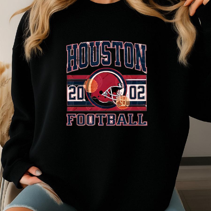 Houston Football , Toddler And Youth Shirts, Baby Houston Sports Gear, Kids Football Game Day T-shirt, Vintage Texas Apparel Sweatshirt