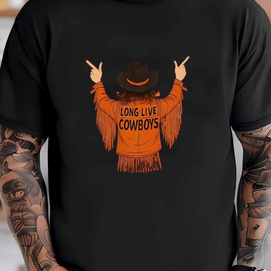 Cowboys Fan Shirt Design Idea For Gameday Casual Wear Saturday Tailgate Clothing Ranch Fashion Cotton Top Country Design Fringe Jacket T-shirt