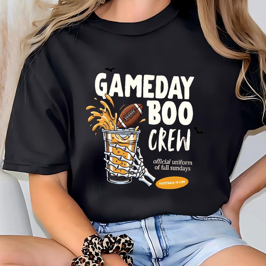 Halloween Skeleton Football Shirt, Fall Football Tee,game Day Shirt,funny Skeleton Hoodie,spooky Season,halloween Crewneck T-shirt