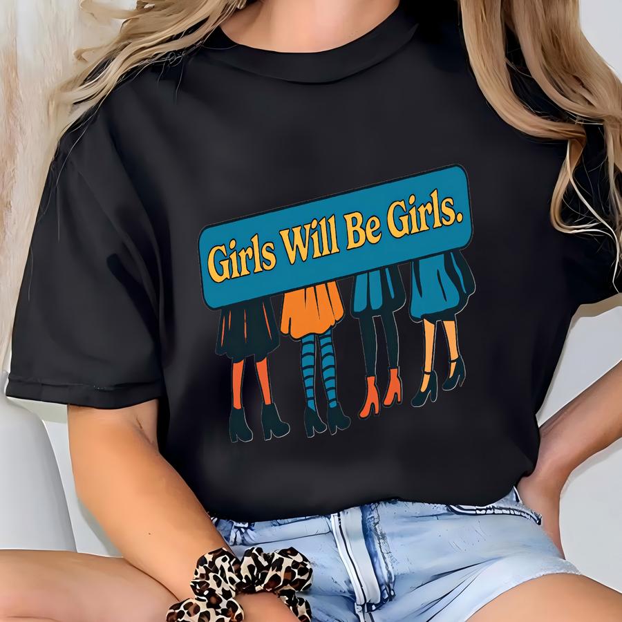 Witch Coven Sweatshirt, Girls Will Be Girls, Witch Girl Group, Witch , Horror Party Sweatshirt, Spooky Season Shirt, Addams Family, T-shirt