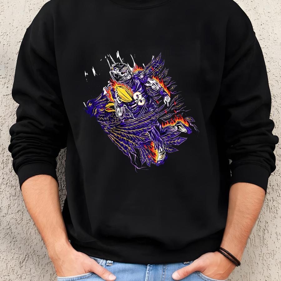 Vintage Football Hoodie, Baltimore Football Heavy Hoodie, Oversized Washed Sweatshirt, Unisex Shirt,gift For Him Gift For Her. Sweatshirt