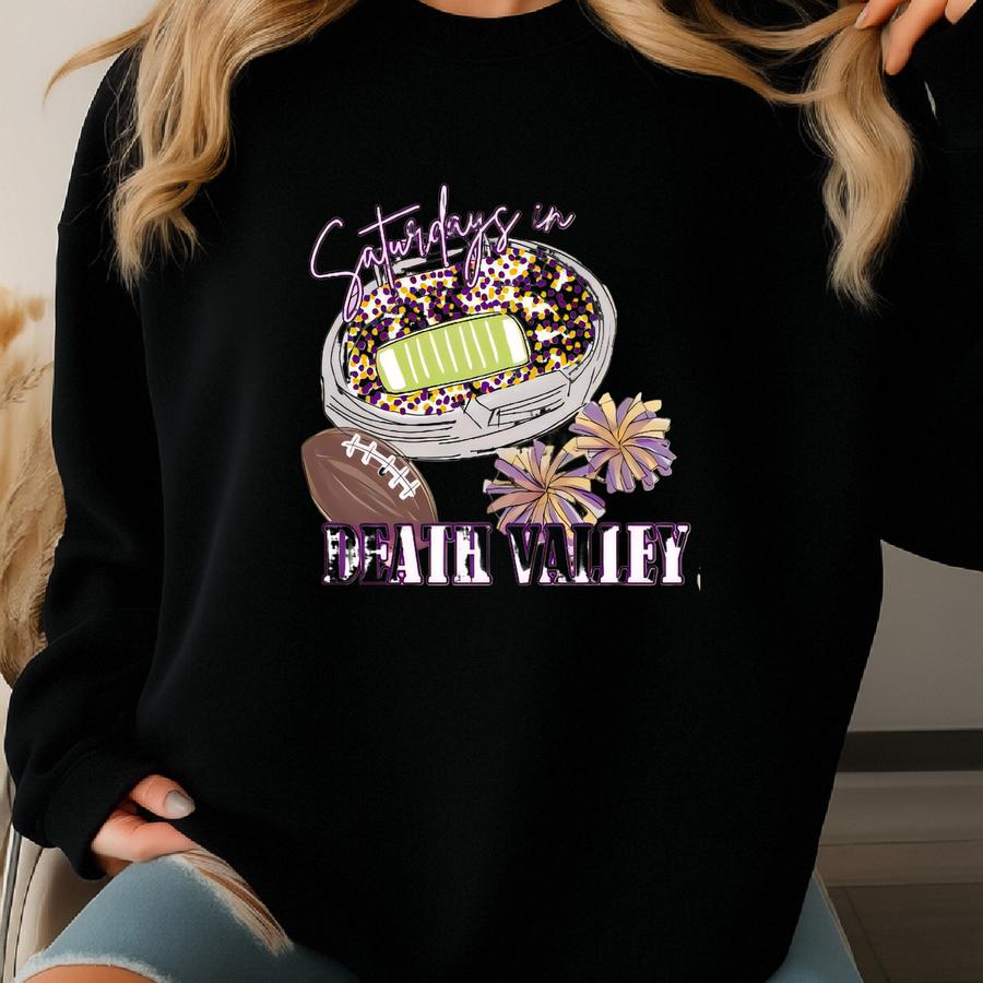 Weekends In Death Valley Shirt Louisiana Pride Tee College Football Shirt Gameday Tee Baton Rouge Shirt Gift For Football Fan Gameday Tank Sweatshirt