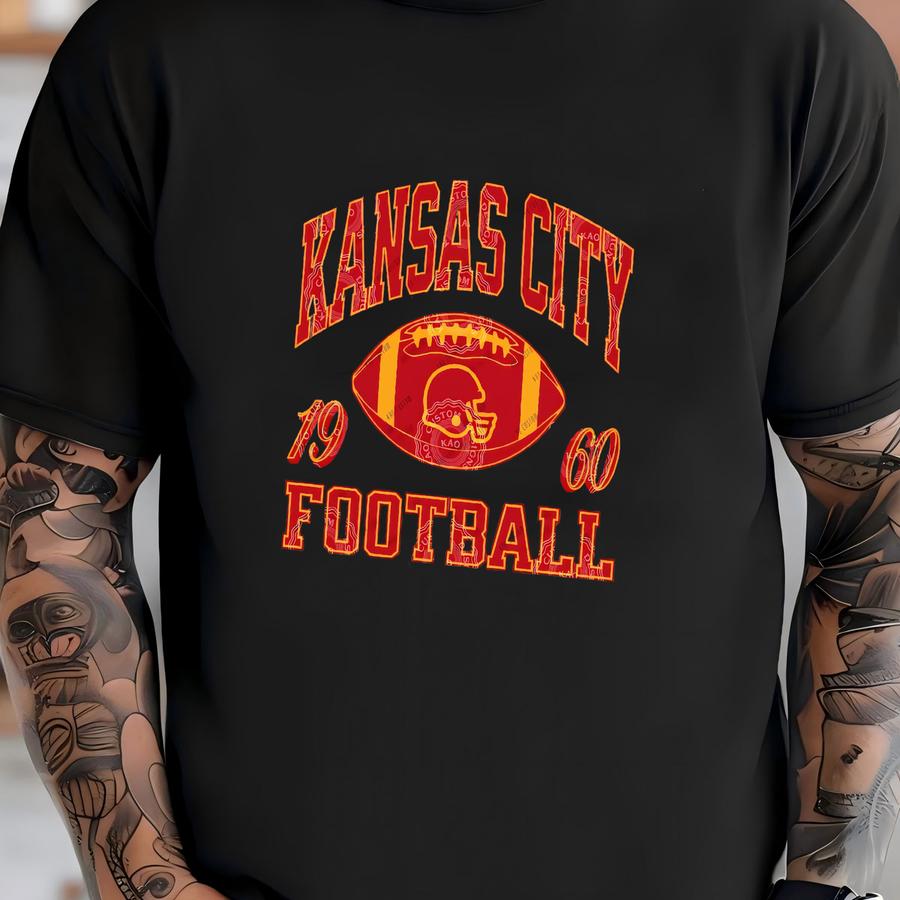 Kansas City Football Hoodie: Unisex Game Day Tee, Chief Sports Gear T-shirt