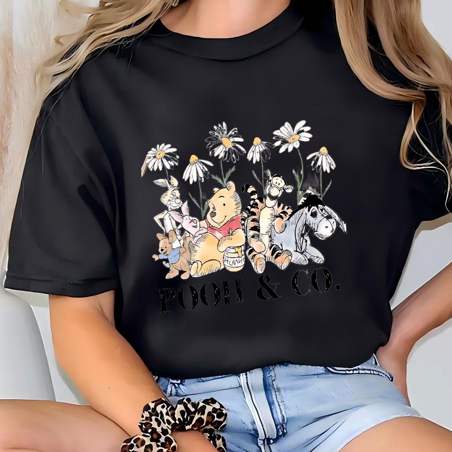 ® Retro Shirt, Vintage Winnie Pooh And Friends Shirt, Hundred Acre Wood, Piglet Pooh Tigger Eeyore Tee,tsf010 T-shirt