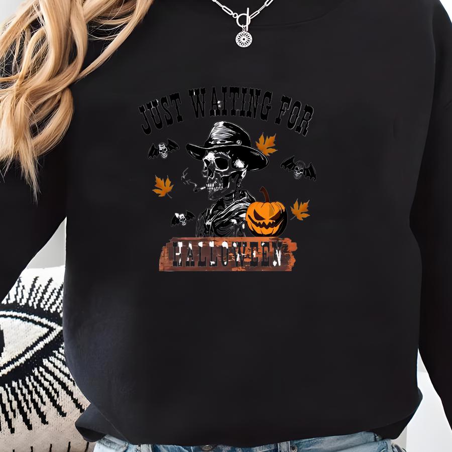Skeleton Dancing Halloween Sweatshirt: Funny Fall Tee Sweatshirt