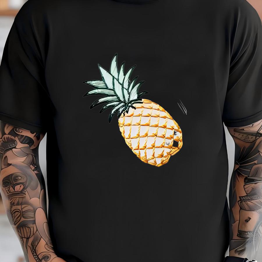 Tropical Pineapple Hat On Two-tone Cap T-shirt