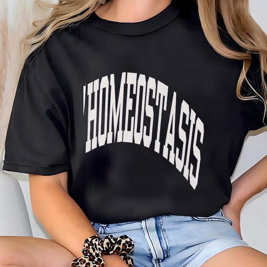 Biology Tshirt, Homeostasis Tee, Biology Teacher Gift, Science Teacher Shirt, Varsity Aesthetic, Neuro Nerd, Physiology T-shirt