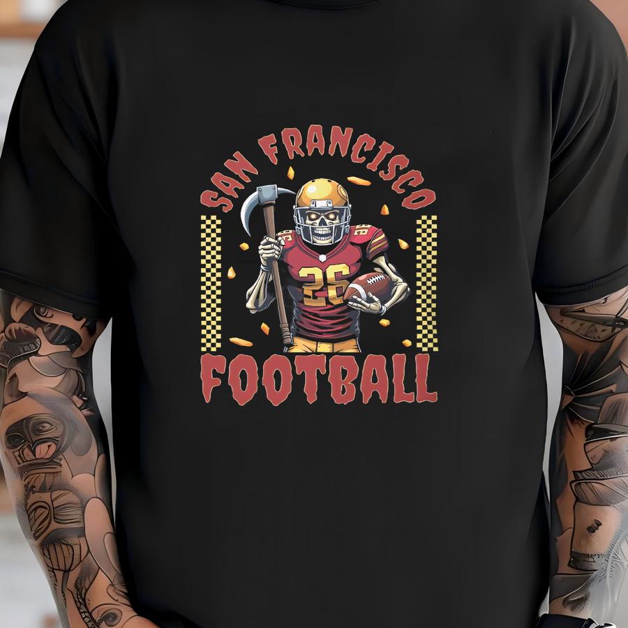 San Francisco Football Hoodie Vintage Retro Football Fan Gift Sf Sports Apparel T-shirt