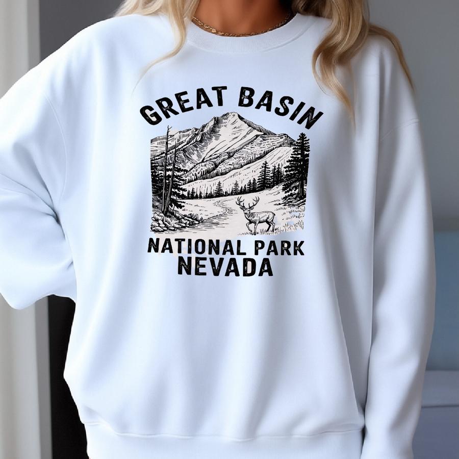 Great Basin National Park Nevada T-shirt Sweatshirt Hoodie, Retro Deer Graphic Tee, Mountain Landscape Shirt, Stargazer Wilderness Gift Sweatshirt Great Basin National Park Nevada T-shirt Sweatshirt Hoodie, Retro Deer Graphic Tee, Mountain Landscape Shirt, Stargazer Wilderness Gift Sweatshirt