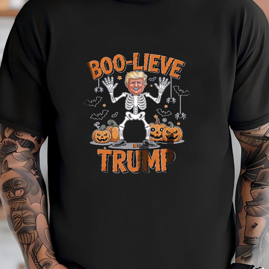 Funny Halloween Hoodie: Boo-lieve Ghost Costume T-shirt