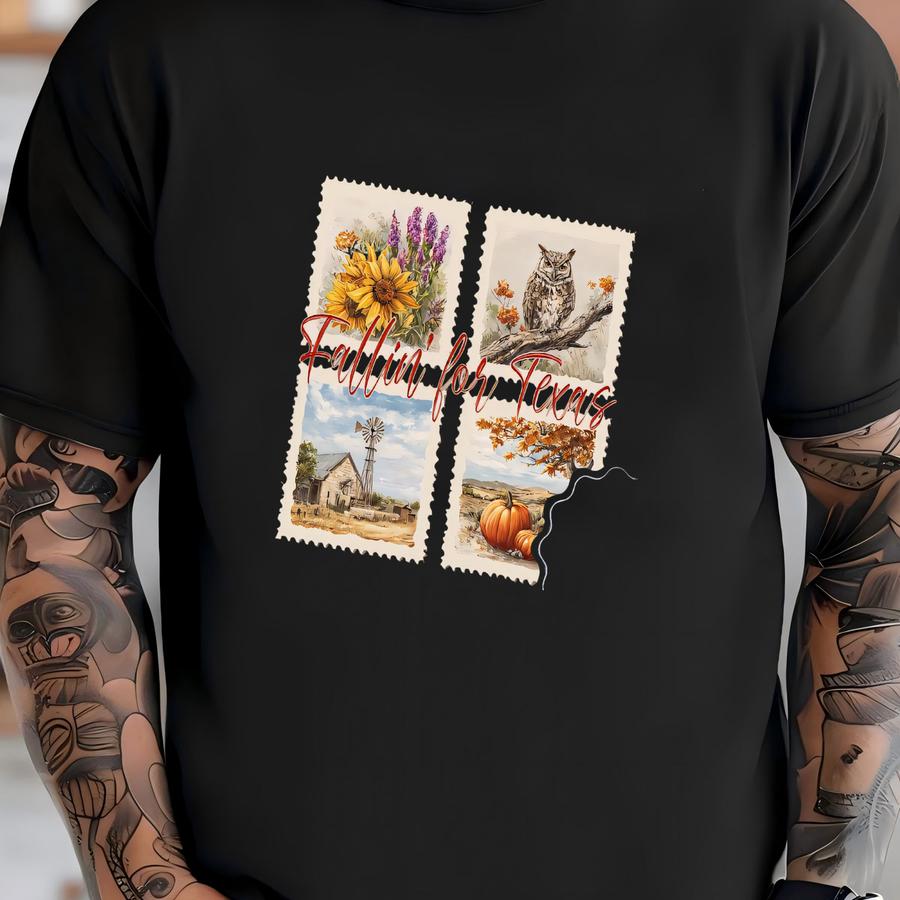 Texas Owl Hoodie: Suower, Pumpkin, Windmill - Tee T-shirt