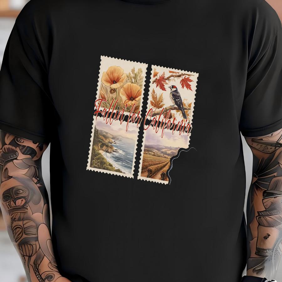 California Poppy Hoodie: Tee, Beach Vineyard Design T-shirt