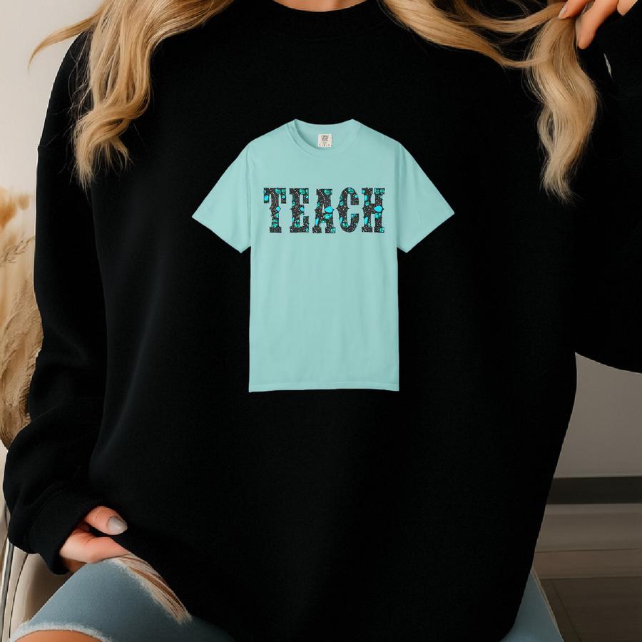 Teacher Appreciation Gift - Western Teacher Tee, Unisex T-shirt, Gifts For Educators, Cowgirl Print Shirt, School Staff Shirt Sweatshirt