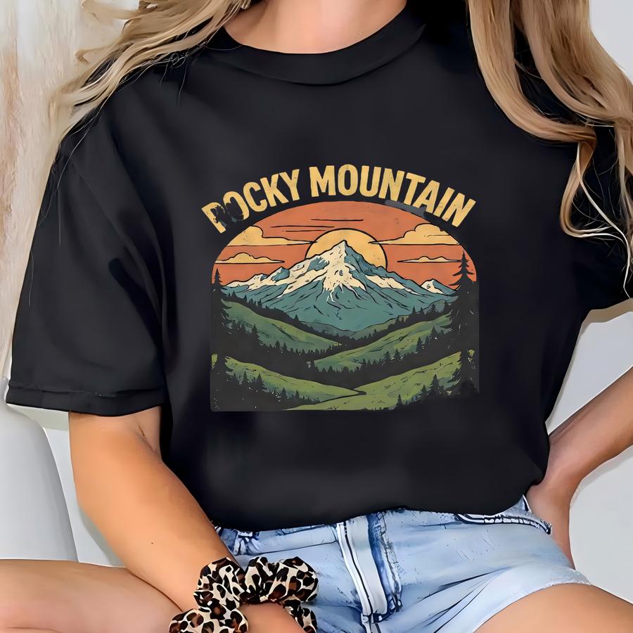 Rocky Mountain Hiking Shirt: National Park Tee T-shirt