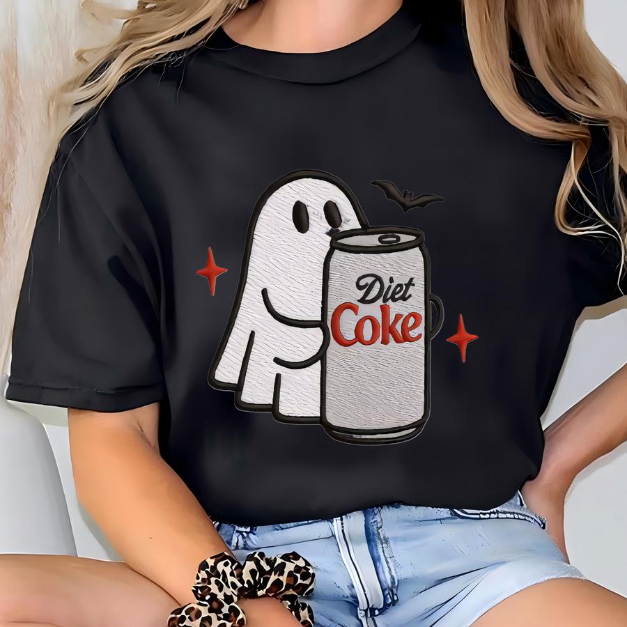 Halloween Diet Coke Ghost Sweatshirt, Diet Coke Ghost Sweater, Funny Ghost Diet Coke Sweatshirt, Gift For Diet Coke Lover T-shirt