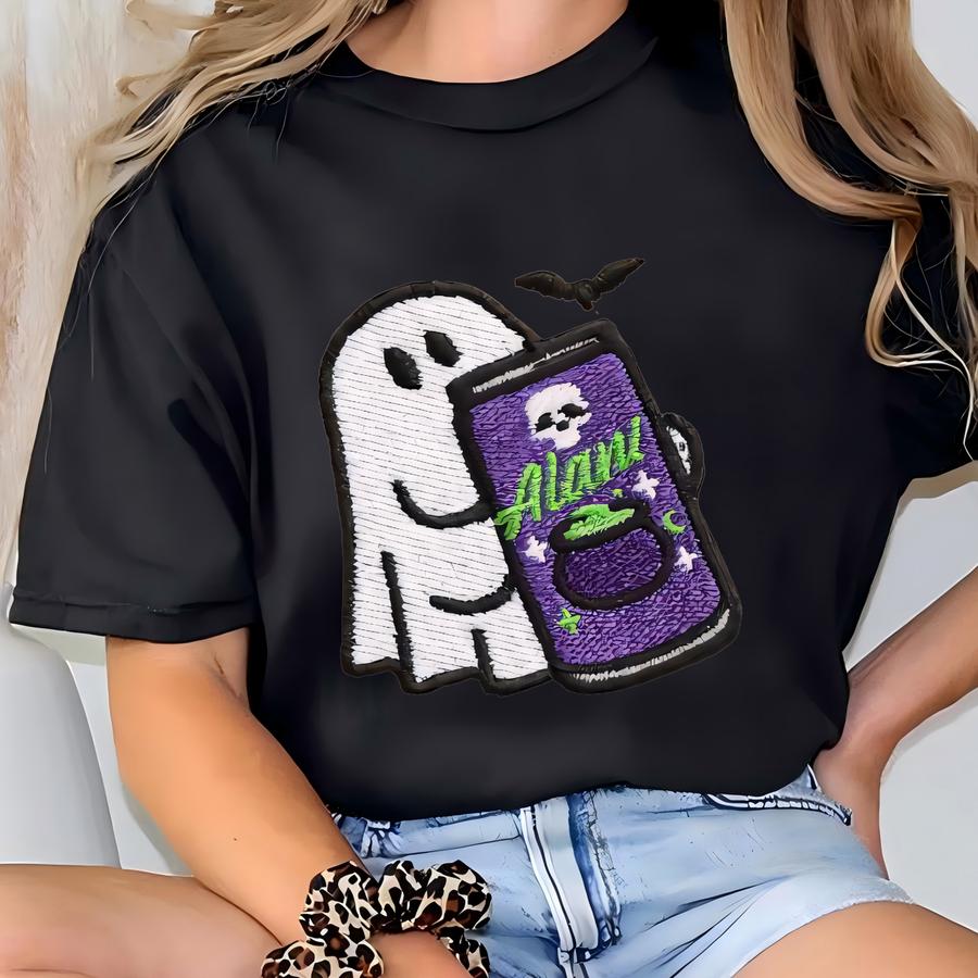 Halloween Witch's Brew Ghost Sweatshirt, Cute Ghost Sweater, Funny Cute Ghost Energy Drink Sweatshirt, Gift For Alan Lover T-shirt