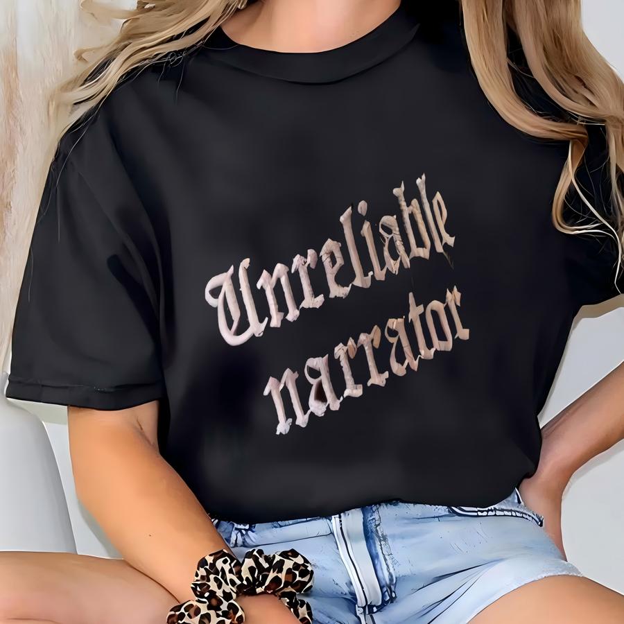 Unreliable Narrator Washed Baseball Hat, Dad Hat Aesthetic, Literature Gift Hat, Gift For Book Lover, Gift Booklover,literarygift,book Lover T-shirt
