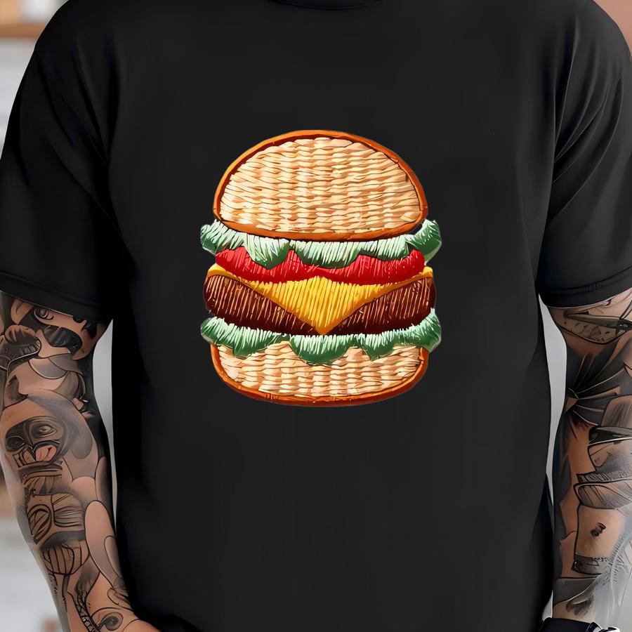 Funny Hamburger Hat – Two-tone Cap For Food Lovers T-shirt