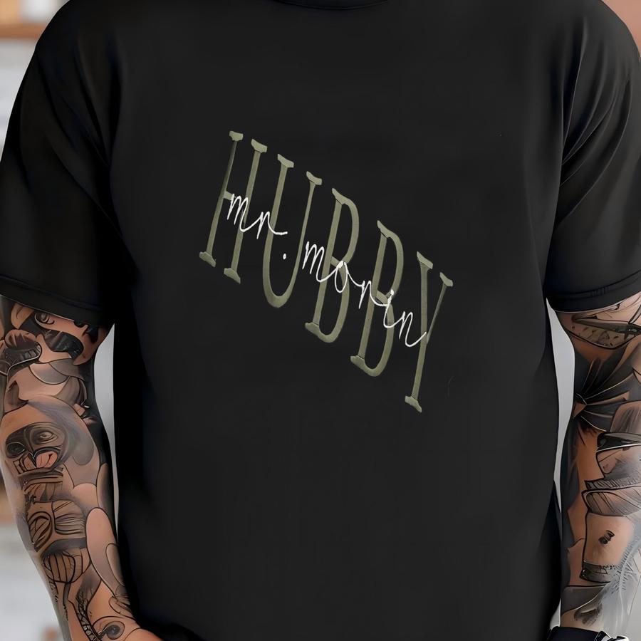 Hubby Sweatshirt / Hoodie, Personalized Gift For Husband, Future Mr., Wedding Gift Groom, Custom Date On Sve, Engagement Gift T-shirt