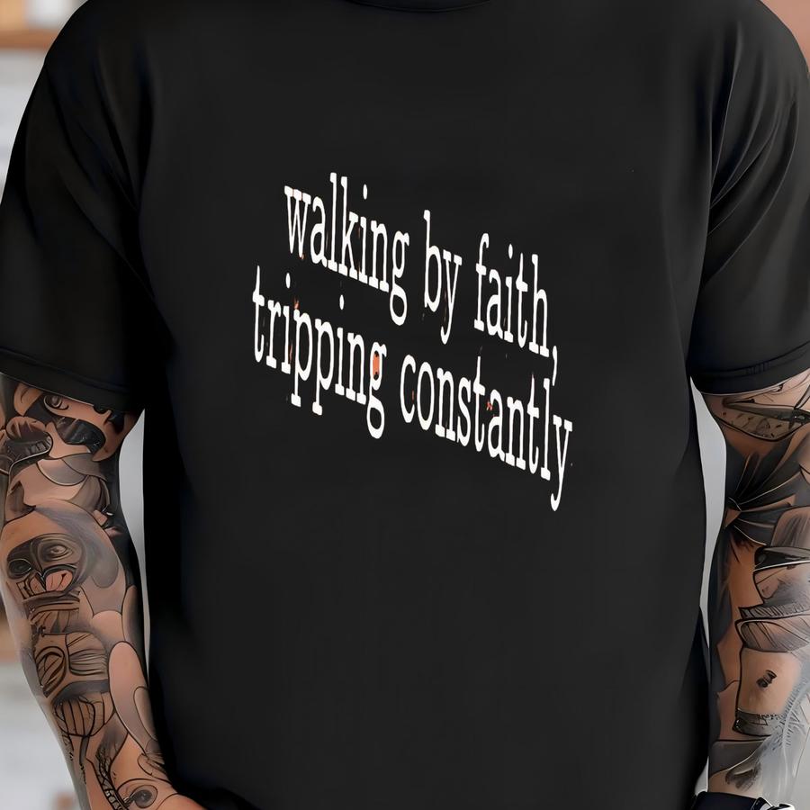 Walking By Faith Shirt - Comfort Color Shirt - Inspirational Shirt - Christian Shirt - Gifts For Her - Religious Shirt - Jesus - Gift T-shirt